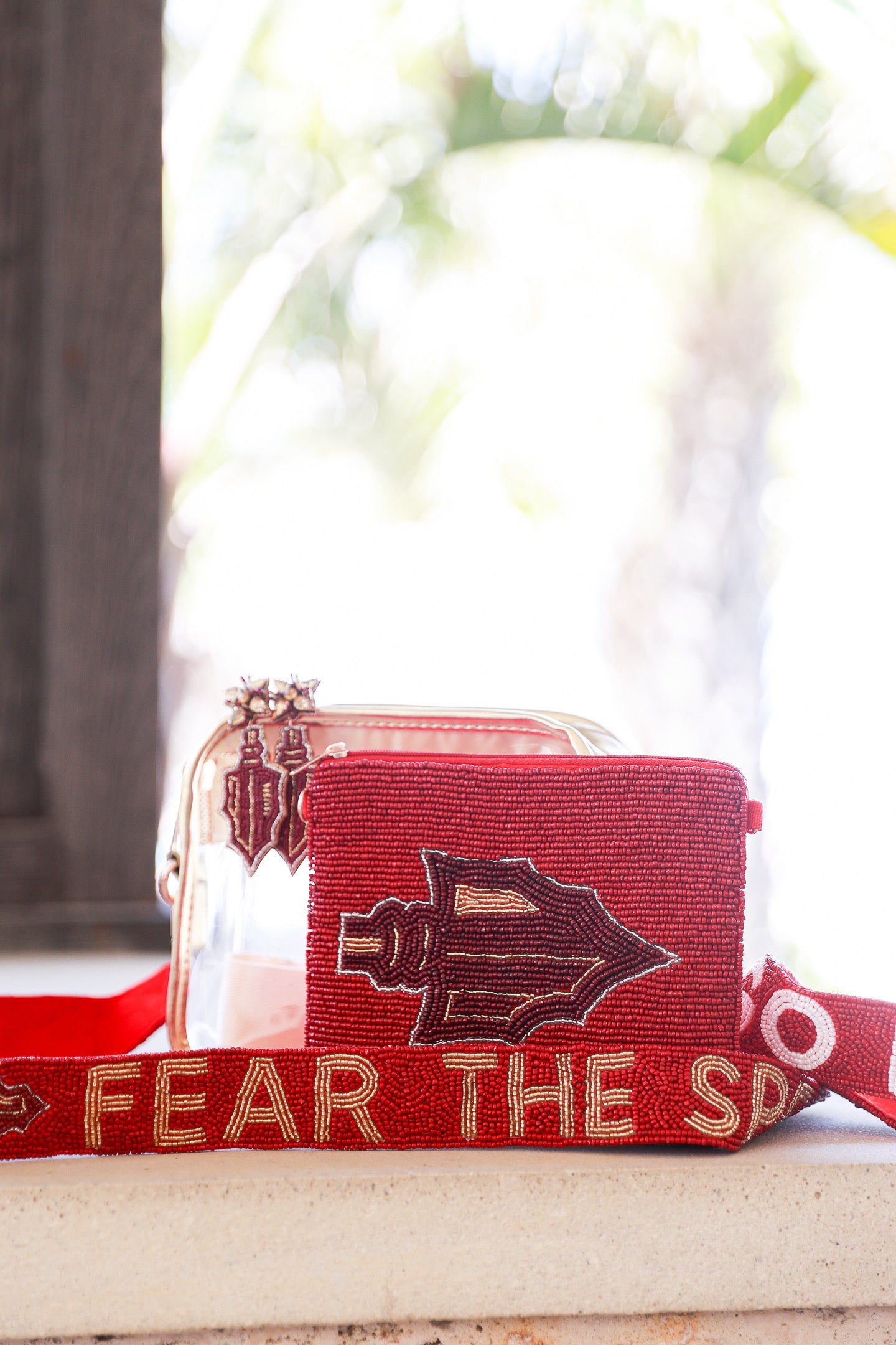FSU Spear Beaded Coin Purse
